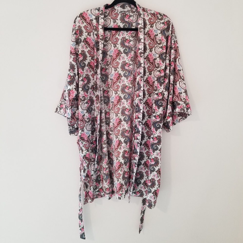 Vintage Sedu Floral Printed Kimono - One Size